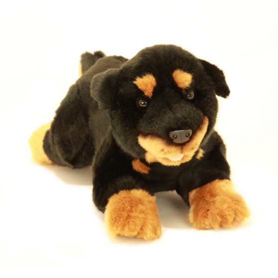 Rottweiler Puppy Dog Plush Toy -  Kujo - 28 cm - hand-crafted