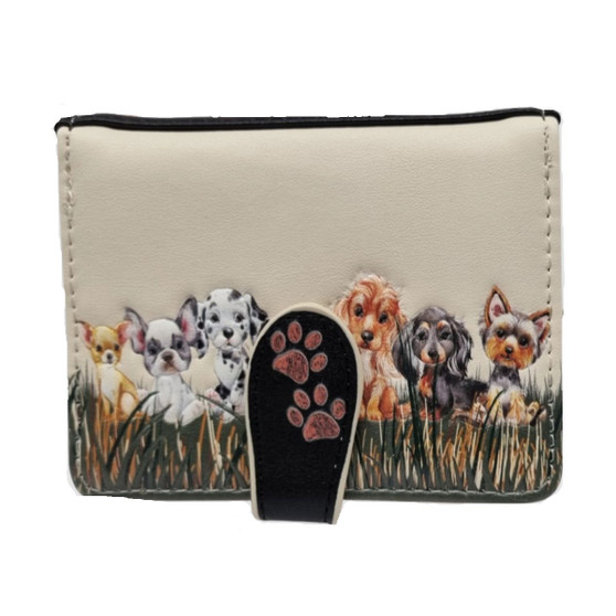 Puppy Love  Small Wallet - Multicolour - Faux Leather