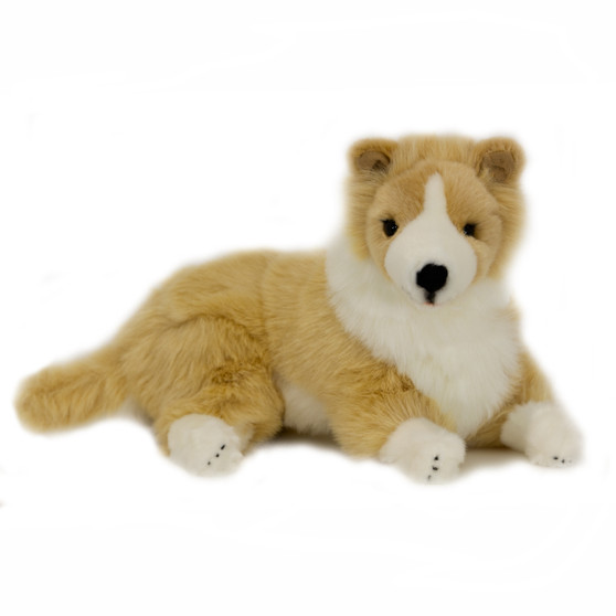 Border Collie Dog Plush Toy - Biscuit - 38 cm