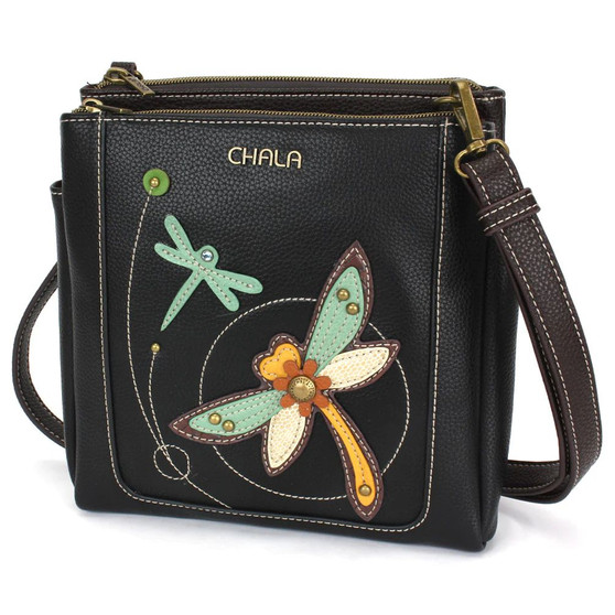 Merry Messenger Bag - Dragonfly - black - Faux Leather 