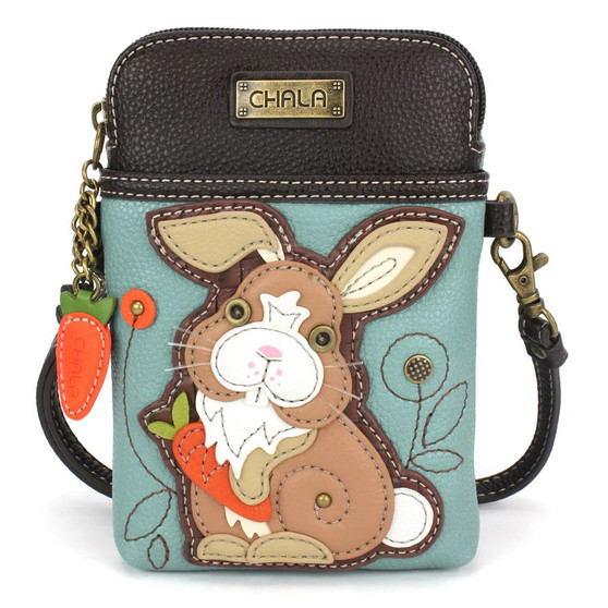 Bunny - Small Phone / XBody Bag - Light Blue - Faux Leather