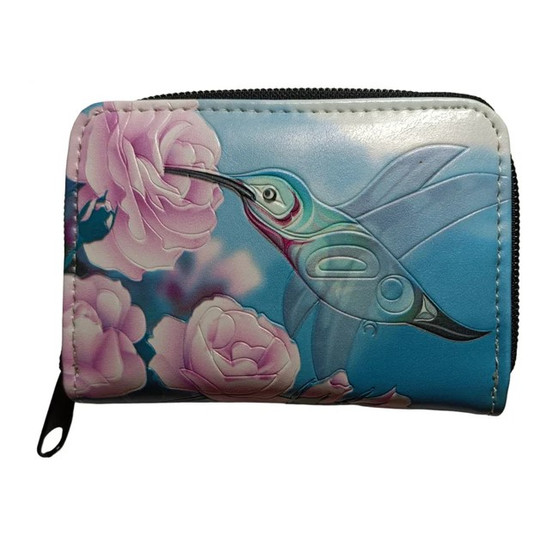 Summers Dance - Hummingbird Coin Purse - blue - Faux Leather