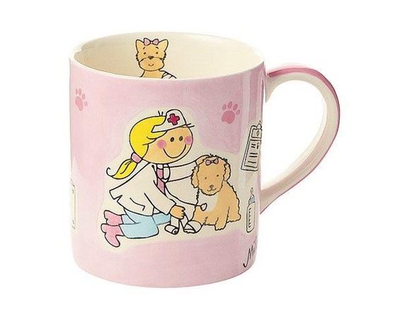 Vet Nurse Mug - Pet doctor - 280 ml hand painted - ceramics