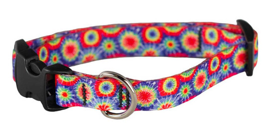 EcoWeave Small Dog  Collar - Tie Dye - (15cm-30cm)- for dogs up to 13.5kg