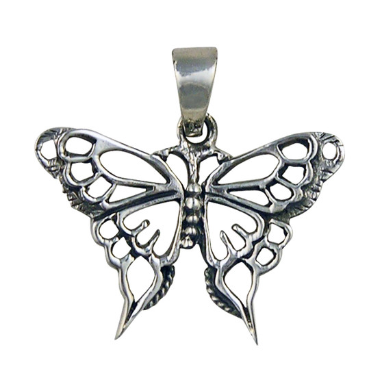 Butterfly Pendant - 3.5 cm - .925 Sterling Silver