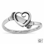 K9 Cupid  Ring -  recycled .925 Sterling Silver