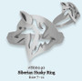 Siberian Husky Ring  - .925 Sterling Silver