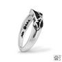 Border Collie Ring, Crouch Position - .925 Sterling Silver