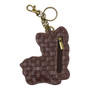 Key Ring/Bag Charm with coin purse - Poodle - Faux Leather