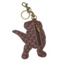 Key Ring/Bag Charm with coin purse - TRex  - Faux Leather