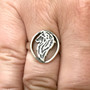 Shetland Sheep Dog Ring - Sheltie Ring - .925 Sterling Silver