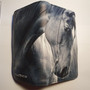 Horse Portrait - Large Wallet - Black/White - Faux Leather