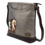 Horse - Sweet Messenger Bag - Warm Grey - Faux Leather