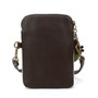 Koala - Small Phone /XBody Bag - Brown Stripes - Faux Leather