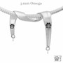 Dazzling Accents Charm Holder for two Necklace, pendants - .925 Sterling Silver