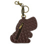 Key Ring/Bag Charm with coin purse - Beagle Dog - Faux Leather