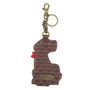 Key Ring/Bag Charm - Golden Labrador - Faux Leather