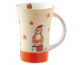 Christmas Mug - Oommh cat Coffee Mug with Christmas presents - large handle - 500 ml - ceramic