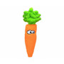 Carrot Dog Toy - Duraplush - Non-Squeak - made from recycled material