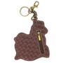 Key Ring/Bag Charm with coin purse - Horse Family - Faux Leather