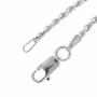 Rope Chain - Diamond Cut - 1.75mm - 45cm -  925 Silver