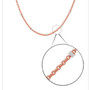 Rose Gold over Sterling Silver Chain - 0.6mm - 50cm