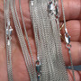 Round Box Chain - 1.3mm - 40cm -  925 Silver