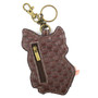 Key Ring/Bag Charm with coin purse - Spotted Pig - Faux Leather