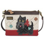 Scottie Dog - Mini Cross Body Bag - Navy - Faux Leather