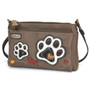 Pawprint - Deluxe Cross Body Bag - Brown - Faux Leather