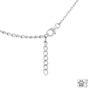 VIP Necklace/ Charmholder with Zirconia - .925 Sterling Silver