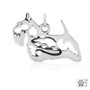 Scottish Terrier, Body - Necklace, pendant - recycled .925 Sterling Silver