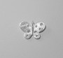 Butterfly pendant - .925 Sterling Silver - matted