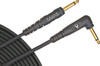 D'Addario Custom Series Instrument Cable 1/4-in Straight to 1/4-in Right-Angle