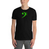 Short-Sleeve Unisex Green Clef Center T-Shirt