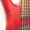 Warwick Pro Series Corvette $$ 5-String Electric Bass Burgundy Red Transparent Satin