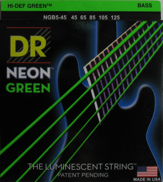 DR Strings Hi-Beams 5-String Bass Strings 45-125 Medium MR5-45