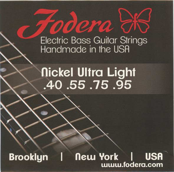 Fodera Nickel Ultra Light 5-String Bass Strings 40-120 Ultra-Light 40120N