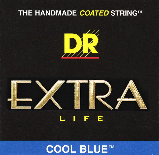 DR Strings Extra Life Cool Blue 4-String Bass Strings 45-105 Medium CBB-45