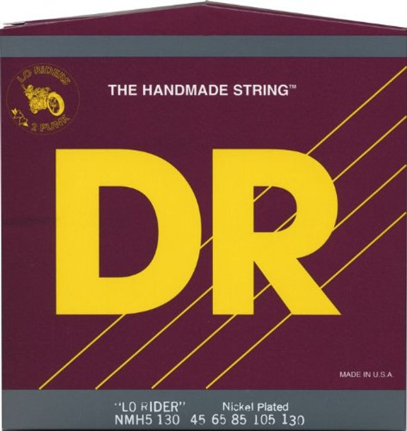 DR Strings Nickel Lo-Rider 5-String Bass Strings 45-130 Medium NMH5-130