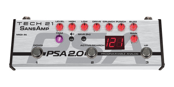 Tech 21 SansAmp PSA 2.0 Programmable Preamp DI Pedal