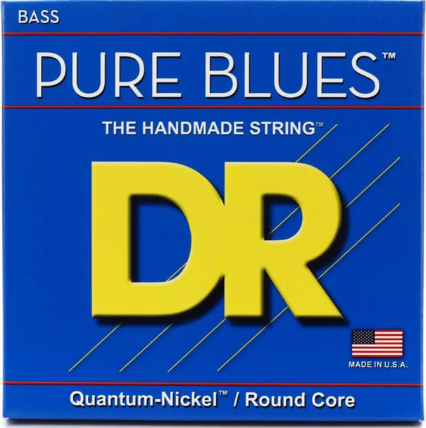 DR Strings Pure Blues Quantum Nickel Alloy 5-String Bass Strings 40-120 Light PB5-40