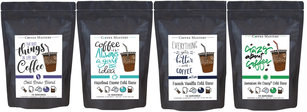 Cold Brew Packets - Everyday Assortment Case - Coffee Masters