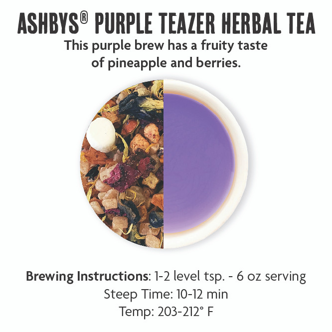 Ashbys® Purple TEAzer Herbal Tea 2lb - Coffee Masters