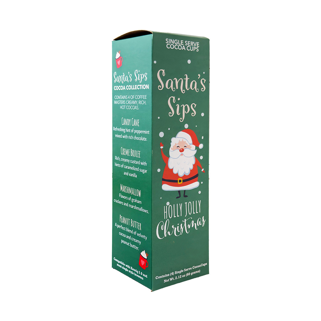 Christmas 4 Count Santa's Sips Cocoa K-Cup Collection 12/cs