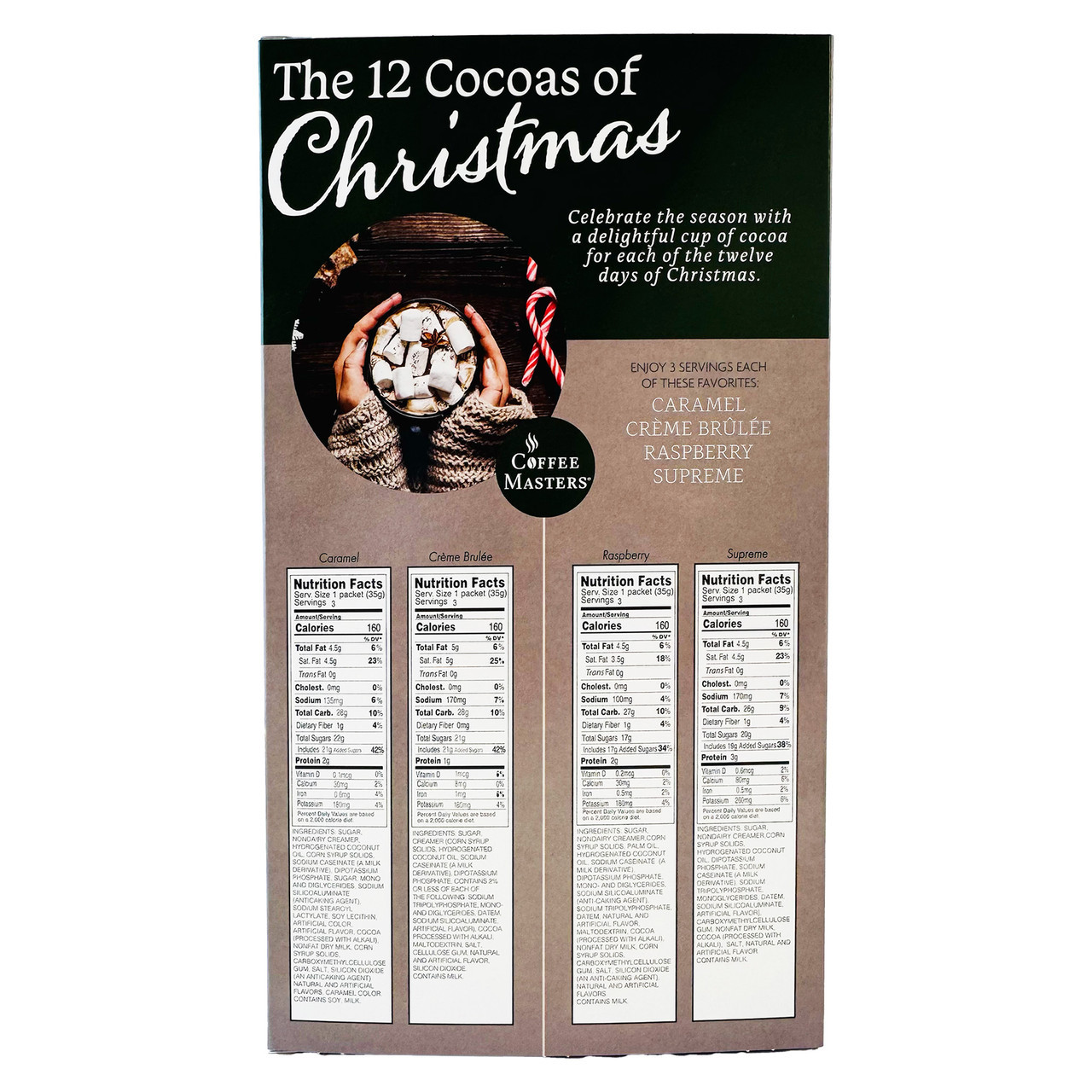 Twelve Cocoas Of Christmas 12/cs | Chicago Coffee Masters