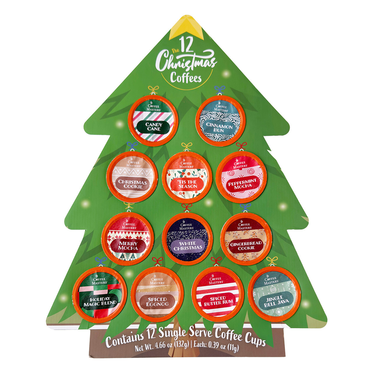 12 Coffees Of Christmas Kcup Tree 12/cs | Chicago Coffee Masters