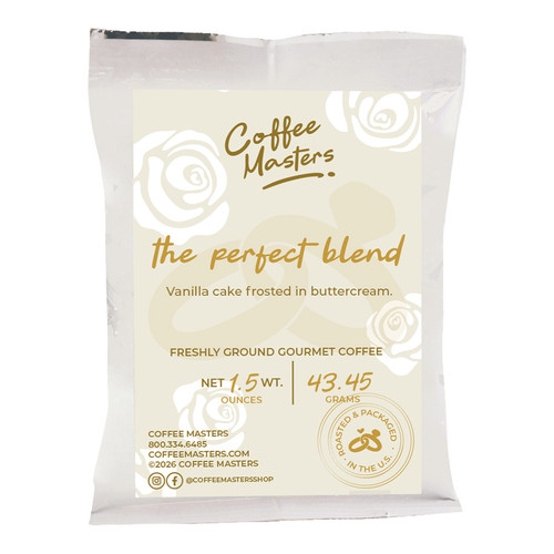 1.5 oz Coffee Greeting Perfect Blend 24/cs