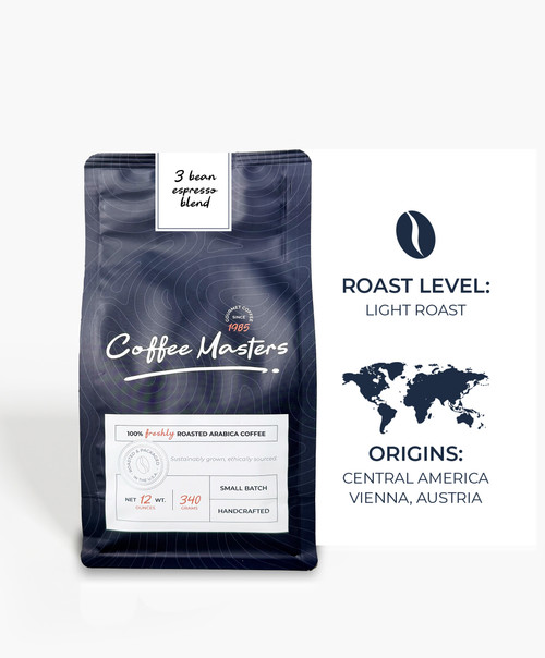 3 Bean Espresso Blend 12oz Bag (Case of 4)