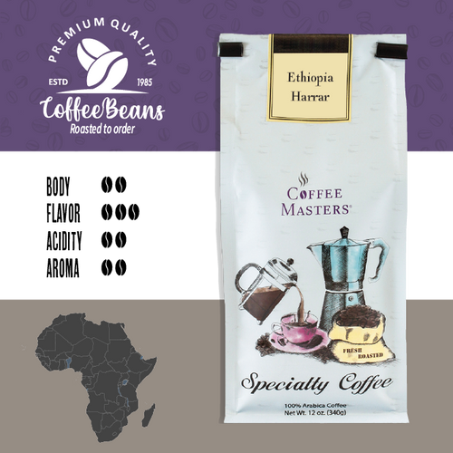 Ethiopia Harrar 12oz Bag (Case of 4)